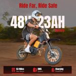 Yozma IN10 Electric Dirt Bike - 2600W Peak Motor with 48V 23.4Ah Battery & 40 MPH - IN10 - Image 3