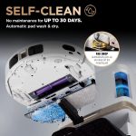 Shark PowerDetect 2-in-1 Robot Vacuum & Mop - Self-Emptying & Self-Cleaning Base with Sonic Mopping - AV2800ZE (White) - Image 6