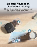 eufy C28 Robot Vacuum and Mop Combo - 15,000 Pa with HydroJet Roller Mop & 75-Day Hands-Free Cleaning - T211A110 - Image 8
