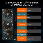 GIGABYTE GeForce RTX 5080 Gaming OC 16G Graphics Card - 16GB GDDR7 with WINDFORCE Cooling & Dual BIOS - GV-N5080GAMING OC-16GD - Image 2
