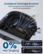 eufy E25 Robot Vacuum and Mop Combo - 20,000 Pa with HydroJet Roller Mop & All-in-One Station - T2353112 - Image 8