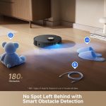 Dreame L50 Ultra Robot Vacuum and Mop - 19,500Pa Vormax Suction with ProLeap 6cm Obstacle Crossing & All-in-One PowerDock - RLL94CE (Black) - Image 3