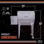 Traeger Tailgater 20 Portable Wood Pellet Grill & Smoker - 300 Sq In with Foldable Legs & Digital Arc Controller - TFB30KLF - Image 2