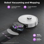 iMartine D16S MAX Robot Vacuum and Mop Combo - 18,000Pa Suction with Bagless Self-Emptying & LiDAR Navigation - D16S MAX - Image 7