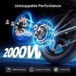 DEEPOWER TT Electric Bike - 2000W Peak Motor with 48V 20Ah Battery & 70-160 Mile Range - TT - Image 2
