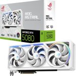 ASUS ROG Astral GeForce RTX 5080 White OC Edition Graphics Card - 16GB GDDR7 with Quad-Fan Cooling & Patented Vapor Chamber - ROG-ASTRAL-RTX5080-O16G-WHITE