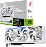 ASUS ROG Astral GeForce RTX 5080 White OC Edition Graphics Card - 16GB GDDR7 with Quad-Fan Cooling & Patented Vapor Chamber - ROG-ASTRAL-RTX5080-O16G-WHITE