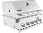 SPIRE 30" Built-in 5 Burner Dual Fuel Grill - All 304 Stainless Steel Body with 750 Sq In Cooking Area & Rear Burner - 740-0788P