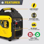 Champion 4000W Dual Fuel RV Ready Portable Inverter Generator - CO Shield & Ultra-Quiet 64 dBA - 201050 - Image 4