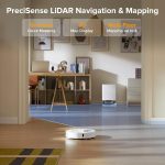 roborock QV 35A Robot Vacuum and Mop Combo - 8000Pa Suction with All-in-One Dock & Anti-Tangle Brushes - White - Image 8