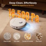 roborock Qrevo S Pro Robot Vacuum and Mop - 18,500Pa Suction with 167°F Mop Self-Cleaning & Anti-Tangle Brushes - White - Image 3