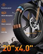 URLIFE T5 Folding Electric Bike - 1500W Peak Motor with 48V 13Ah Battery & 60-80 Mile Range - T5 - Image 6