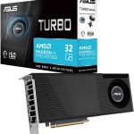 ASUS Turbo Radeon AI PRO R9700 32GB Graphics Card - 32GB GDDR6 with RDNA 4 Architecture for AI Workflows - TURBO-AI-PRO-R9700-32G