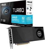 ASUS Turbo Radeon AI PRO R9700 32GB Graphics Card - 32GB GDDR6 with RDNA 4 Architecture for AI Workflows - TURBO-AI-PRO-R9700-32G