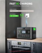 EBL Acc2400 Portable Power Station - 1843.2Wh LiFePO4 with 2400W Output & 12 Charging Ports - Acc2400 - Image 4
