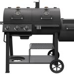 Oklahoma Joe's Canyon Combo Dual Fuel Smoker & Grill - 3-Burner Propane Gas & Charcoal with 1031 sq. in. Cooking Area - 24203004