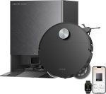 Dreame X60 Ultra Robot Vacuum and Mop - 35,000Pa Suction with 3.13" Ultra-Thin Design & 10-in-1 Dock - RLX92DE (Black)