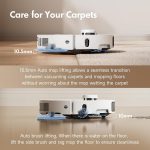 MOVA P10 Pro Ultra Robot Vacuum and Mop - 13,000Pa Vormax Suction with 149°F Hot Water Mop Washing & Self-Emptying - RLM83HE - Image 5