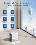 ECOVACS WINBOT W2 PRO OMNI Window Cleaning Robot - 6-in-1 Station with Triple Nozzle Sprayer & 12-Level Protection - W2MP - Image 6