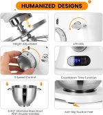ZACME 8.4QT Commercial Stand Mixer - 800W with 11 Speeds, Tilt Head & NSF/ANSI 8-2023 Certified - Porcelain - Image 4