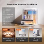 roborock Qrevo Edge 3 Pro Robot Vacuum and Mop - 36,000Pa Suction with AdaptiLift Chassis 3.0 & 10-in-1 Dock - Qrevo Edge 3 Pro (White) - Image 8