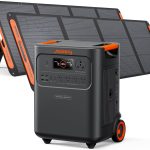 Jackery HomePower 3600 Plus Portable Power Station with 2x200W Solar Panels - 3584Wh LiFePO4 with 3600W Output & Expandable to 43kWh - JHP-3600A