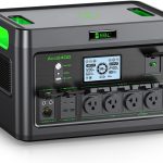 EBL Acc2400 Portable Power Station - 1843.2Wh LiFePO4 with 2400W Output & 12 Charging Ports - Acc2400