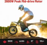 Yozma IN10 Electric Dirt Bike - 2600W Peak Motor with 48V 23Ah Battery & 40 MPH Top Speed - IN10 - Image 2