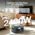 EBL Acc2400 Portable Power Station - 1843.2Wh LiFePO4 with 2400W Output & 12 Charging Ports - Acc2400 - Image 2