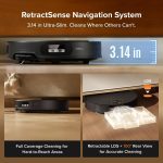 Roborock Qrevo Edge 2 Robot Vacuum and Mop - 25,000Pa HyperForce Suction with 3.14" Ultra-Slim Design & FlexiArm Edge Cleaning - Qrevo Edge 2 (Black) - Image 3