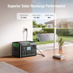 EBL Acc2400 Portable Power Station - 1843.2Wh LiFePO4 with 2400W Output & 12 Charging Ports - Acc2400 - Image 3