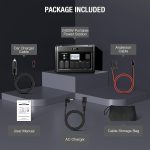 EBL Acc2400 Portable Power Station - 1843.2Wh LiFePO4 with 2400W Output & 12 Charging Ports - Acc2400 - Image 8