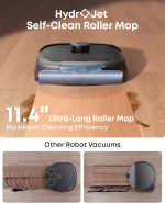 eufy E25 Robot Vacuum and Mop Combo - 20,000 Pa with HydroJet Roller Mop & All-in-One Station - T2353112 - Image 2