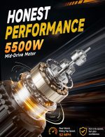 Tasaca M12 Electric Dirt Bike - 5500W Peak Motor with 52V 30Ah Battery & 55 MPH - M12 - Image 3