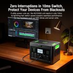 EBL Acc2400 Portable Power Station - 1843.2Wh LiFePO4 with 2400W Output & 12 Charging Ports - Acc2400 - Image 5