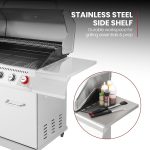 Royal Gourmet GA6402S 6-Burner Propane Gas Grill - 74,000 BTU with Side Burner & 835 Sq In Cooking Area - GA6402S - Image 7