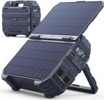 BROWEY S1600 Portable Power Station with Built-in Solar Panel - 1024Wh LiFePO4 with 1600W Output & 3200W Peak - DS-S1600