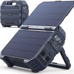BROWEY S1600 Portable Power Station with Built-in Solar Panel - 1024Wh LiFePO4 with 1600W Output & 3200W Peak - DS-S1600