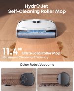 eufy E25 Robot Vacuum and Mop Combo - 20,000 Pa with HydroJet Roller Mop & All-in-One Station - T2353 - Image 2