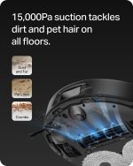 Tapo RV50 Pro Omni Robot Vacuum and Mop - 15,000Pa Suction with LiDAR Navigation & Self-Emptying Dock - Tapo RV50 Pro Omni (Black) - Image 2