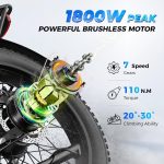 Aipas M1 Pro Electric Bike - 1800W Peak Motor with 48V 17.5Ah Battery & 85 Mile Range - M1 Pro - Image 2