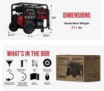 DuroStar DS13000MXT Tri-Fuel Portable Generator - 13000W Peak with Gas, Propane & Natural Gas - DS13000MXT - Image 8