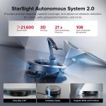 roborock Saros Z70 Robot Vacuum and Mop - 22,000Pa Suction with OmniGrip Mechanical Arm & StarSight Navigation - Saros Z70 (Black) - Image 4