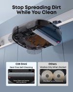 eufy C28 Robot Vacuum and Mop Combo - 15,000 Pa with HydroJet Roller Mop & 75-Day Hands-Free Cleaning - T211A110 - Image 4