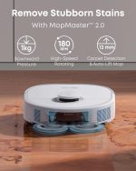 eufy X10 Pro Omni Robot Vacuum and Mop - 8,000Pa Suction with Auto Mop Washing & Self-Emptying Station - T2351 - Image 3