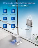 ECOVACS WINBOT W2S OMNI Window Cleaning Robot - 8000Pa Suction with TruEdge Scrubbing & 6-in-1 Station - WINBOT W2S OMNI - Image 5