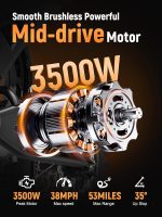 Ligood Nova Mini Electric Dirt Bike - 3500W Peak Motor with 48V 23Ah Battery & 46 MPH - Nova Mini - Image 5