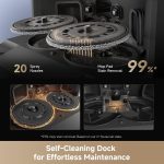 dreame L40s Ultra Robot Vacuum and Mop - 19,000Pa Vormax Suction with Auto-Empty PowerDock & HyperStream Detangling DuoBrush - RLL22SE - Image 6