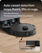 Tapo RV50 Pro Omni Robot Vacuum and Mop - 15,000Pa Suction with LiDAR Navigation & Self-Emptying Dock - Tapo RV50 Pro Omni (Black) - Image 3