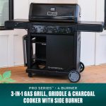 Char-Broil Pro Series 4-Burner Propane Gas Grill - 3-in-1 with Amplifire Infrared Technology & Side Burner - 463281024 - Image 2